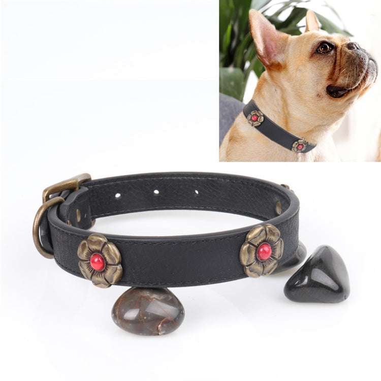 Rhinestone Crystal Leather Dog Collar for Medium Large Dog Pet Products, Size: 3.0 * 60cm