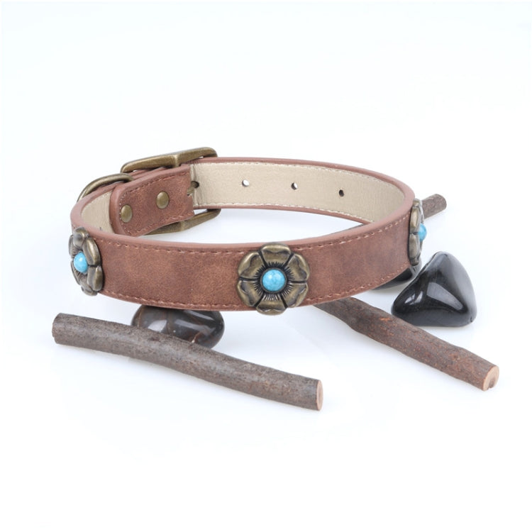 Rhinestone Crystal Leather Dog Collar for Medium Large Dog Pet Products, Size: 3.0 * 60cm