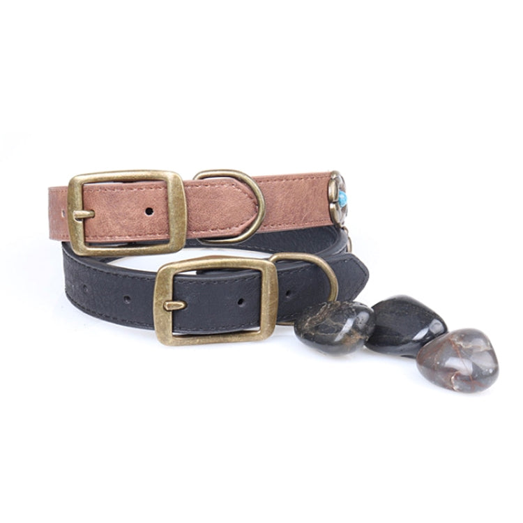 Rhinestone Crystal Leather Dog Collar for Medium Large Dog Pet Products, Size: 3.0 * 60cm