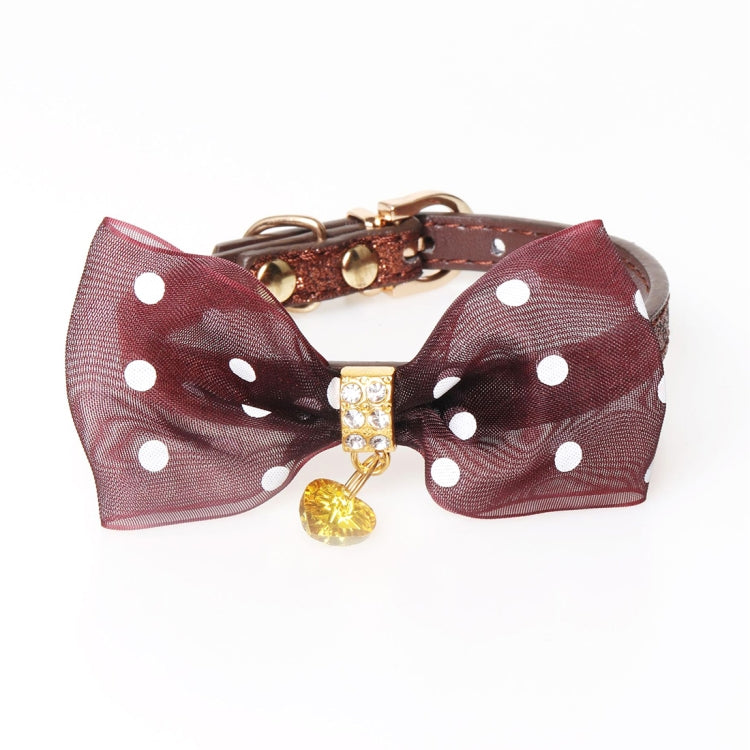 Pet Collar With Bowtie for Medium Small Dog Cat, Size: 1.0 * 28cm