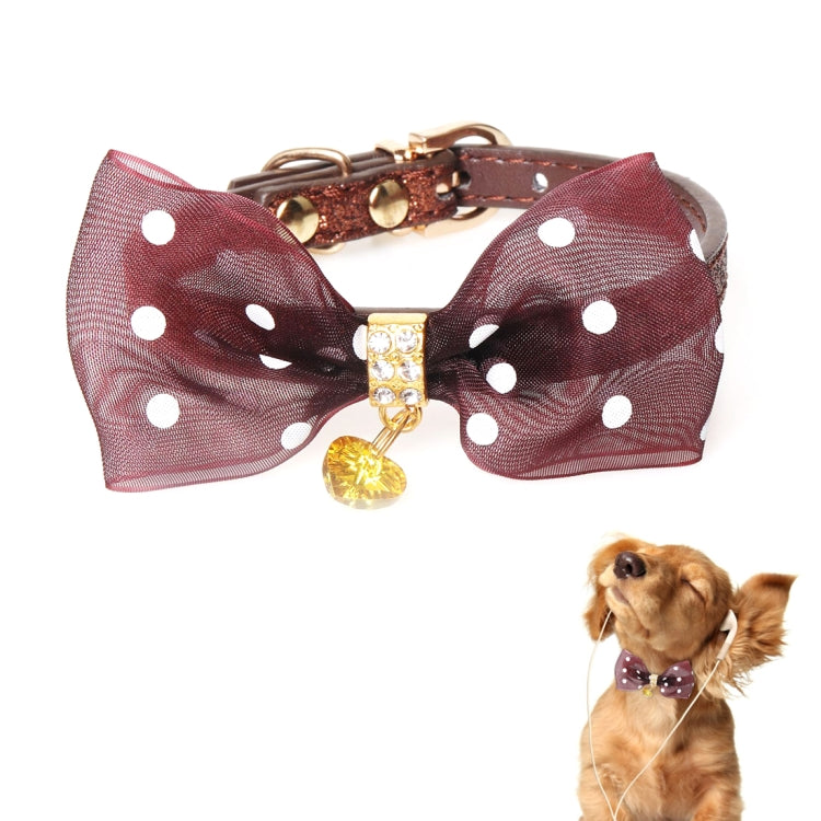 Pet Collar With Bowtie for Medium Small Dog Cat, Size: 1.0 * 28cm