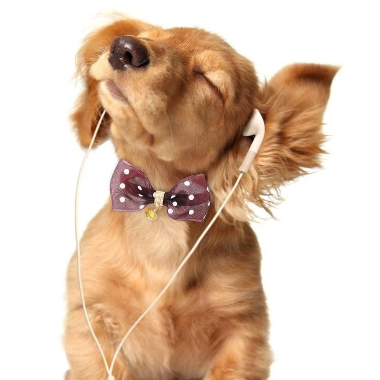 Pet Collar With Bowtie for Medium Small Dog Cat, Size: 1.0 * 28cm