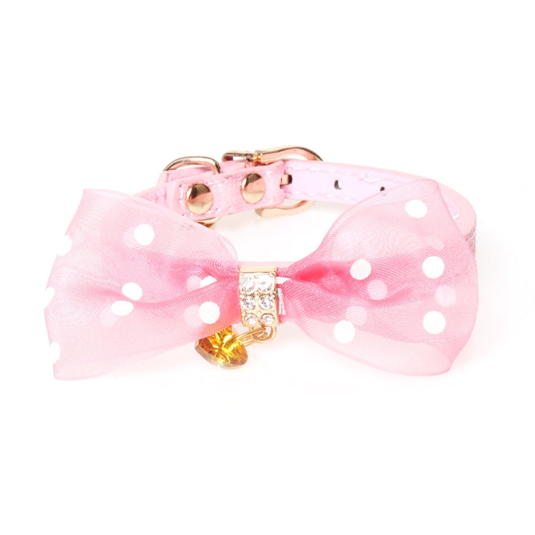 Pet Collar With Bowtie for Medium Small Dog Cat, Size: 1.0 * 28cm