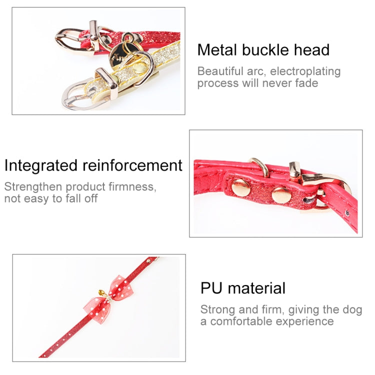 Pet Collar With Bowtie for Medium Small Dog Cat, Size: 1.0 * 28cm