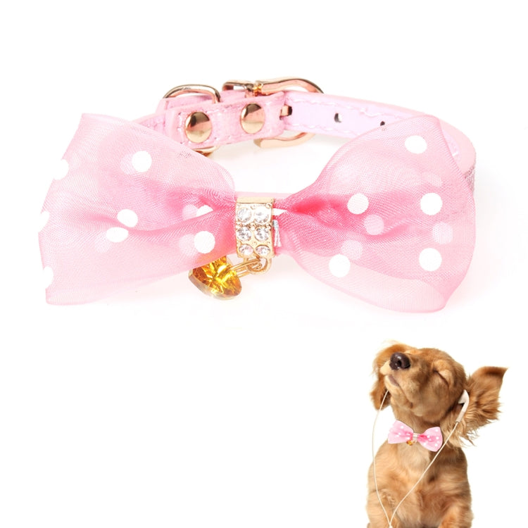 Pet Collar With Bowtie for Medium Small Dog Cat, Size: 1.0 * 28cm