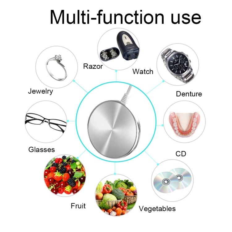 PW8000 Portable Ultrasonic Washing Machine for Clothes / Vegetable / Fruit / Jewelry / Glasses, Removal Pesticides / Sterilization / Disinfection, US Plug