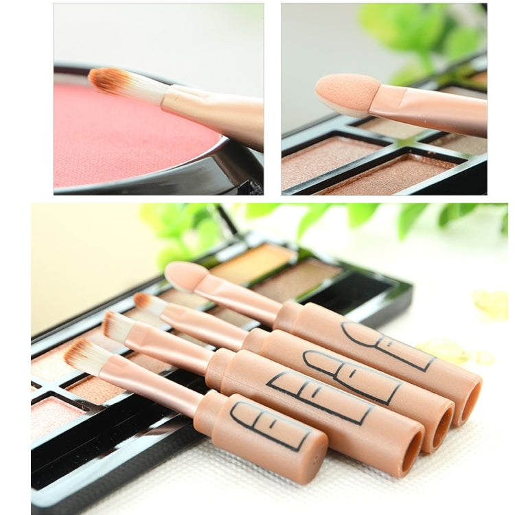 5564 4 in 1 Eyeshadow Eyebrow Brush Lip Brush Sponge Brush Pencil Portable Multifunction Makeup Brush Set