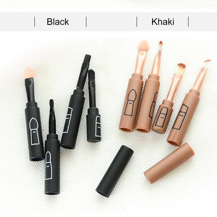5564 4 in 1 Eyeshadow Eyebrow Brush Lip Brush Sponge Brush Pencil Portable Multifunction Makeup Brush Set