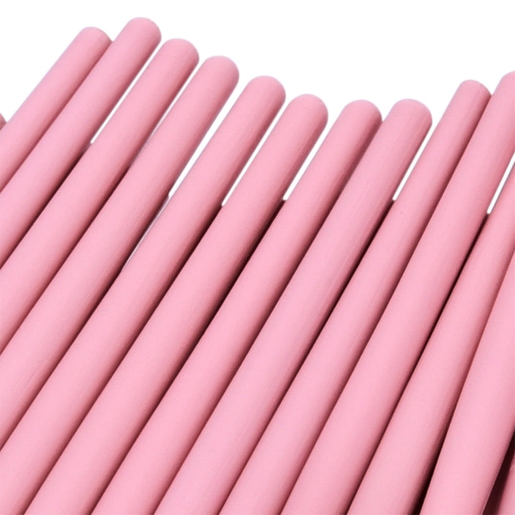 24 in 1 Wood Handle Makeup Brush Cosmetic Foundation Cream Powder Blush Makeup Tool Set(Pink)