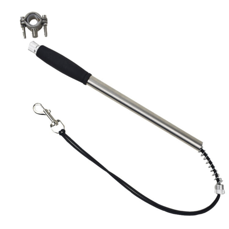 Pet Supplies Stainless Steel Bicycle Pet Dog Traction Rope Leash, Stainless Steel Pipe Diameter: 2x42.5cm(Black)