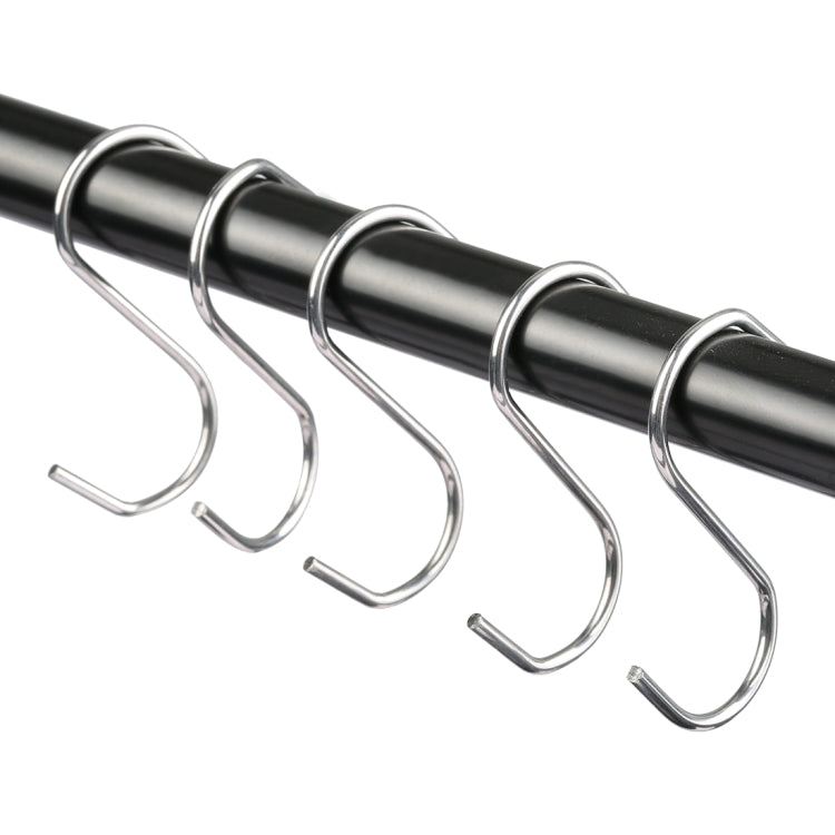 200 PCS 2.5mm Multi-functional S-shaped Stainless Steel Metal Hook, Length: 5.5cm