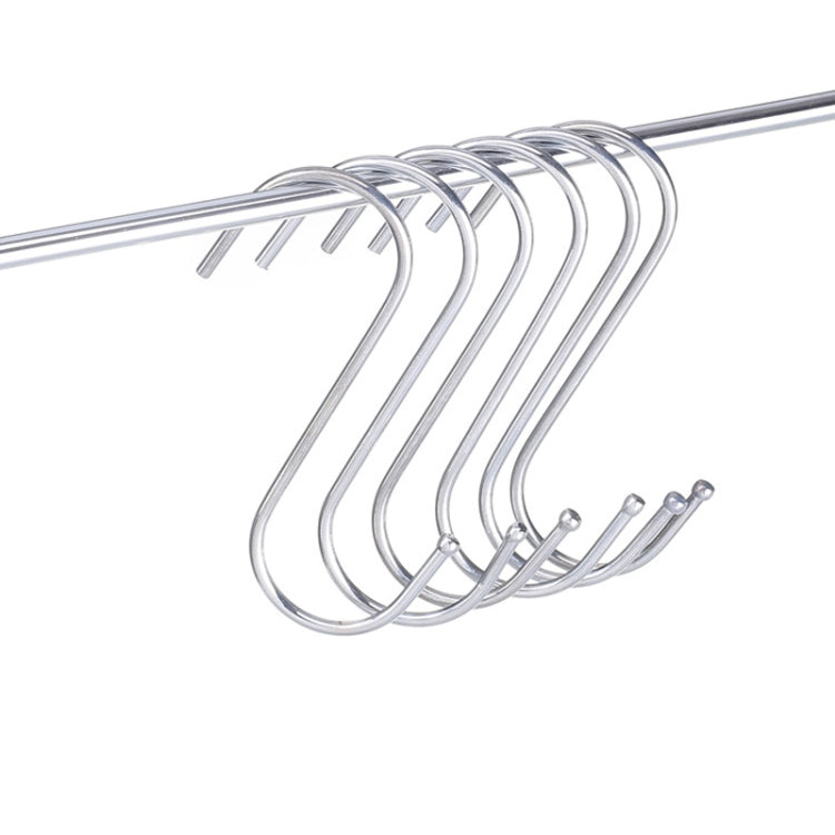 200 PCS 3mm Multi-functional S-shaped Stainless Steel Metal Hook, Length: 7cm