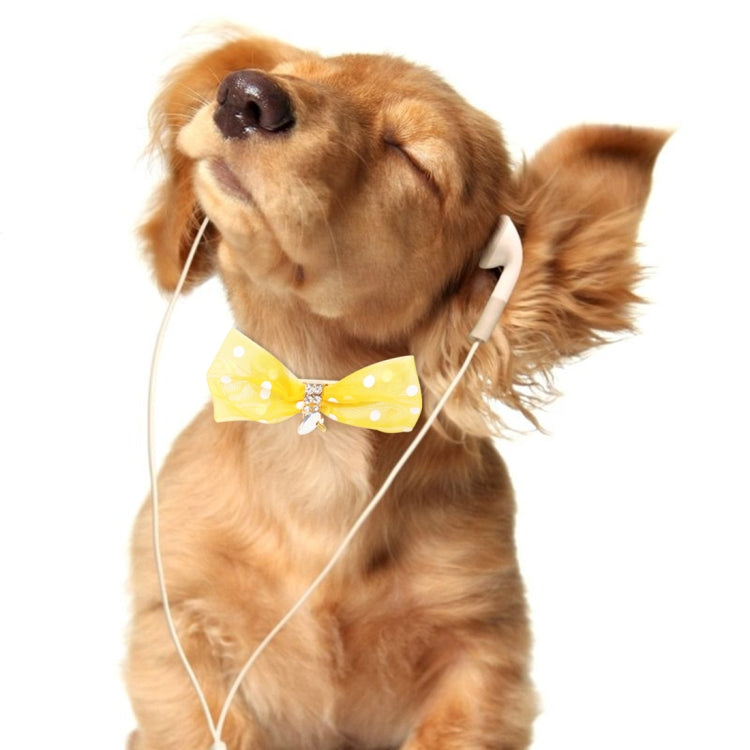 Pet Collar With Bowtie for Medium Small Dog Cat, Size: 1.3 * 35cm