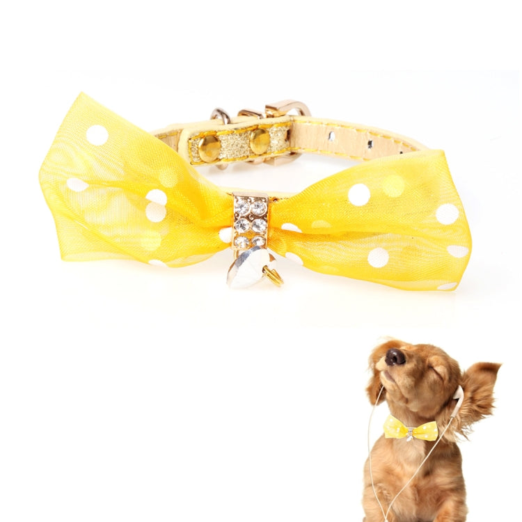 Pet Collar With Bowtie for Medium Small Dog Cat, Size: 1.3 * 35cm