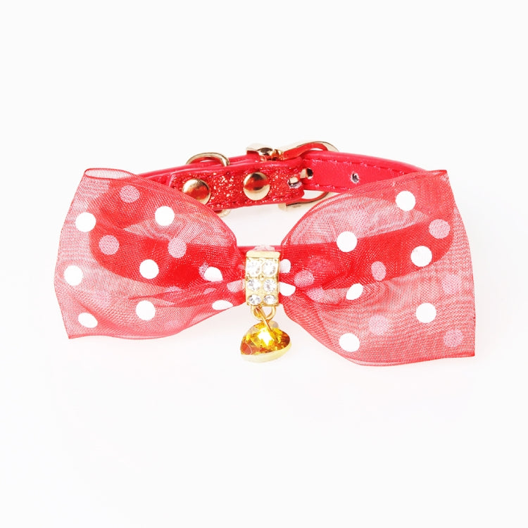 Pet Collar With Bowtie for Medium Small Dog Cat, Size: 1.3 * 35cm