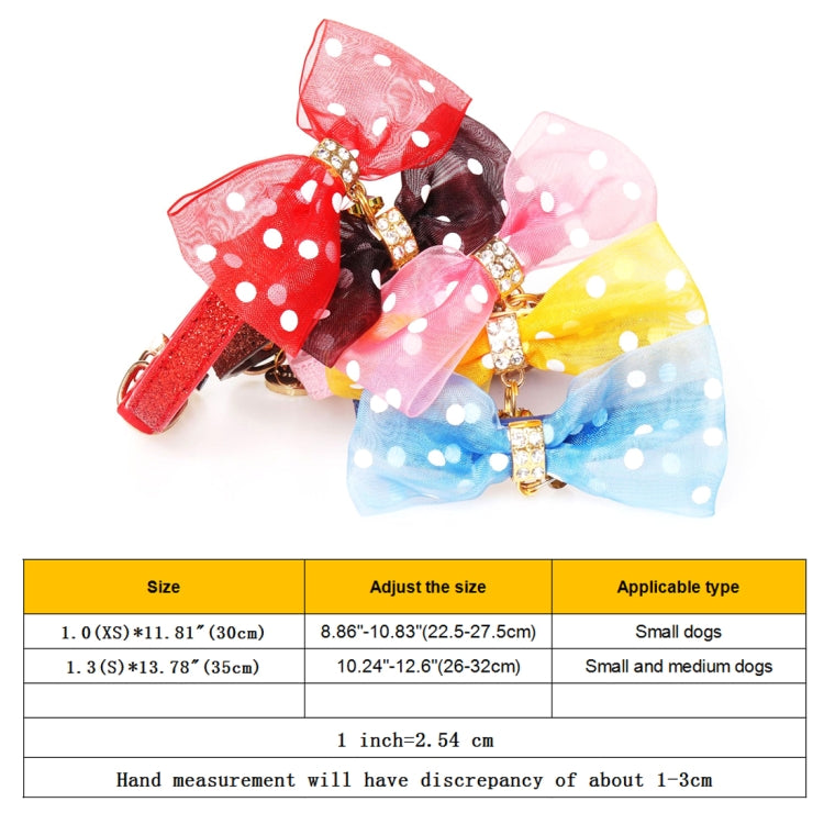 Pet Collar With Bowtie for Medium Small Dog Cat, Size: 1.3 * 35cm