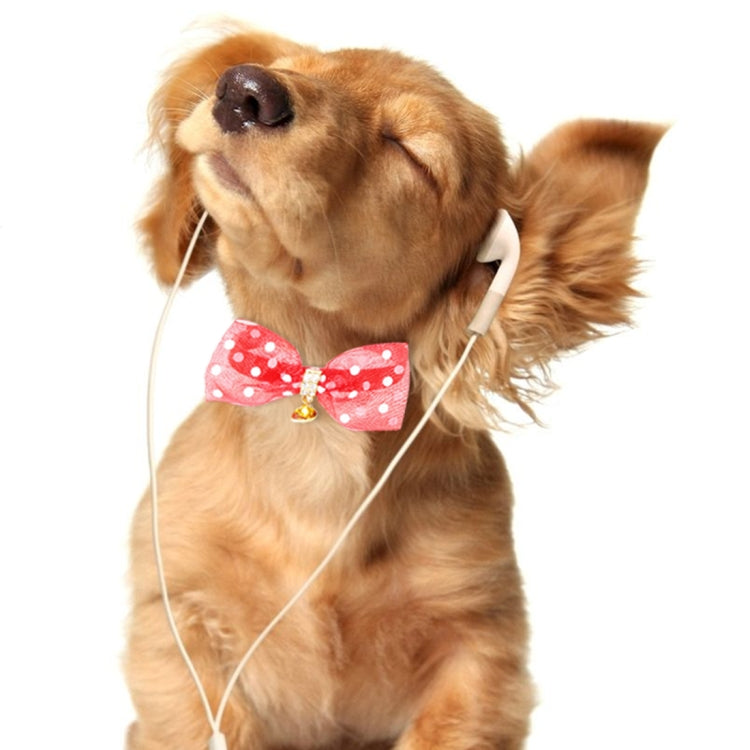 Pet Collar With Bowtie for Medium Small Dog Cat, Size: 1.3 * 35cm