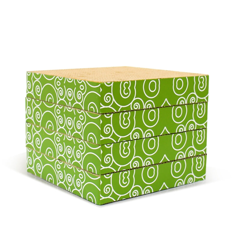 CP-095 4 in 1 Double Sided Folding Cat Scratch Board Corrugated Paper Cat Grinding Claw Toy