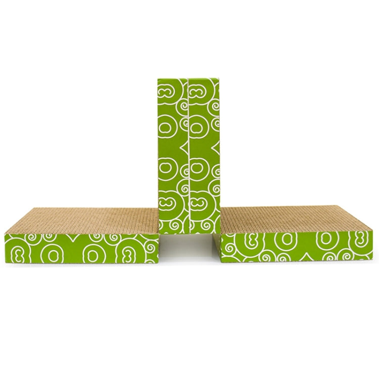 CP-095 4 in 1 Double Sided Folding Cat Scratch Board Corrugated Paper Cat Grinding Claw Toy