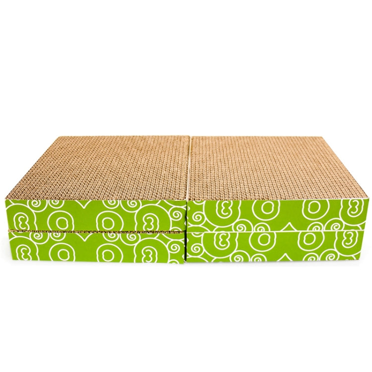 CP-095 4 in 1 Double Sided Folding Cat Scratch Board Corrugated Paper Cat Grinding Claw Toy