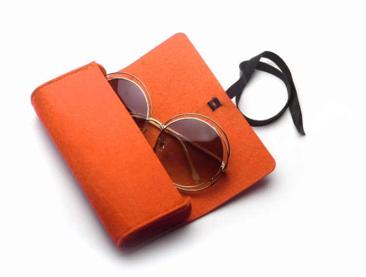 Felt Protective Zipper Case for Sunglasses / Glasses