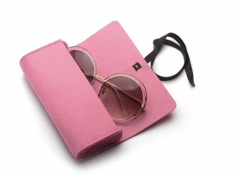 Felt Protective Zipper Case for Sunglasses / Glasses