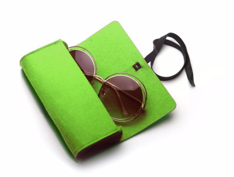 Felt Protective Zipper Case for Sunglasses / Glasses