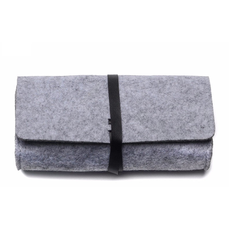 Felt Protective Zipper Case for Sunglasses / Glasses