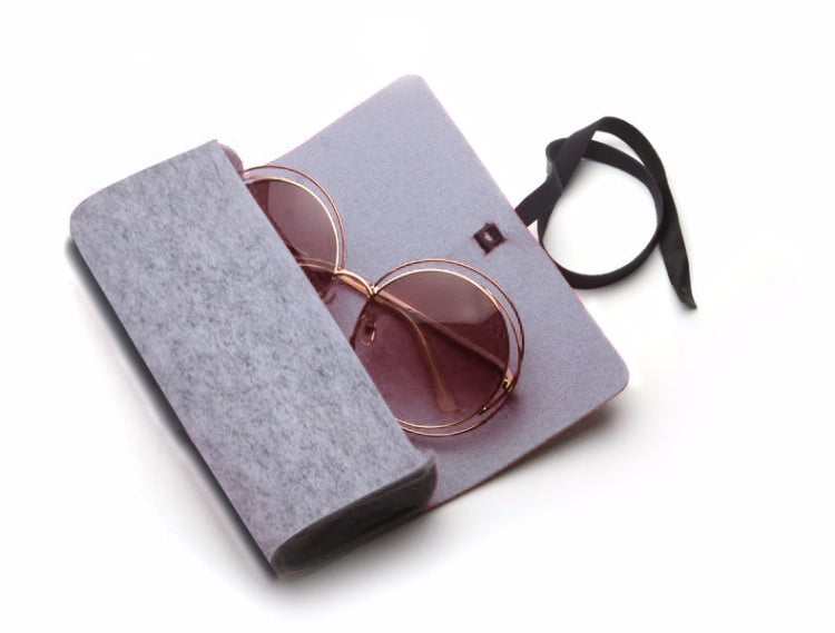 Felt Protective Zipper Case for Sunglasses / Glasses