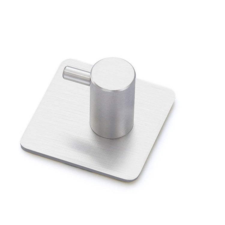 12 PCS Brushed Stainless Steel Multi-functional Nail-free Traceless Square Hook for Bathroom Kitchen