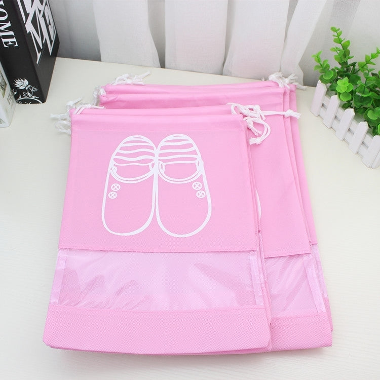 Non-Woven Drawing Belt Shoe Pouch,Large Size