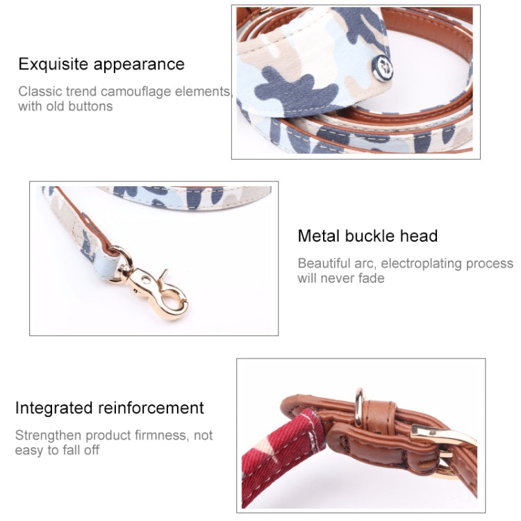 Pet Cat Dog Adjustable Collar Neck Scarf Triangular Bandage Bandana and Leash, Size:1.3 * 42cm(Colour)
