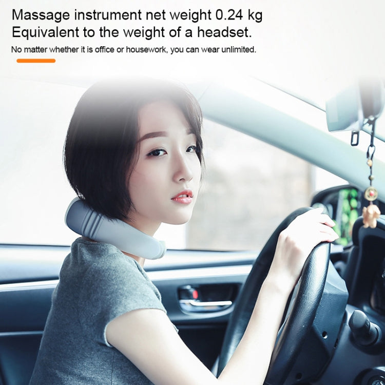 ST-305 Intelligent Mini Charging Cervical Back Neck Shoulder Body Massager, Support Timing&Wireless Remote Control (White)