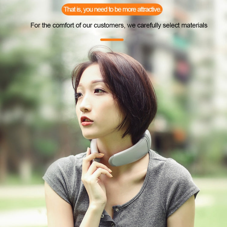 ST-305 Intelligent Mini Charging Cervical Back Neck Shoulder Body Massager, Support Timing&Wireless Remote Control (White)