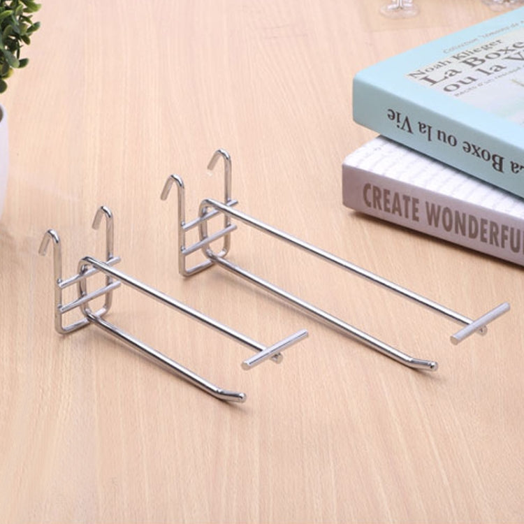50 PCS 5.8mm Supermarket Iron Grid Shelf Double Hook, Length: 25cm