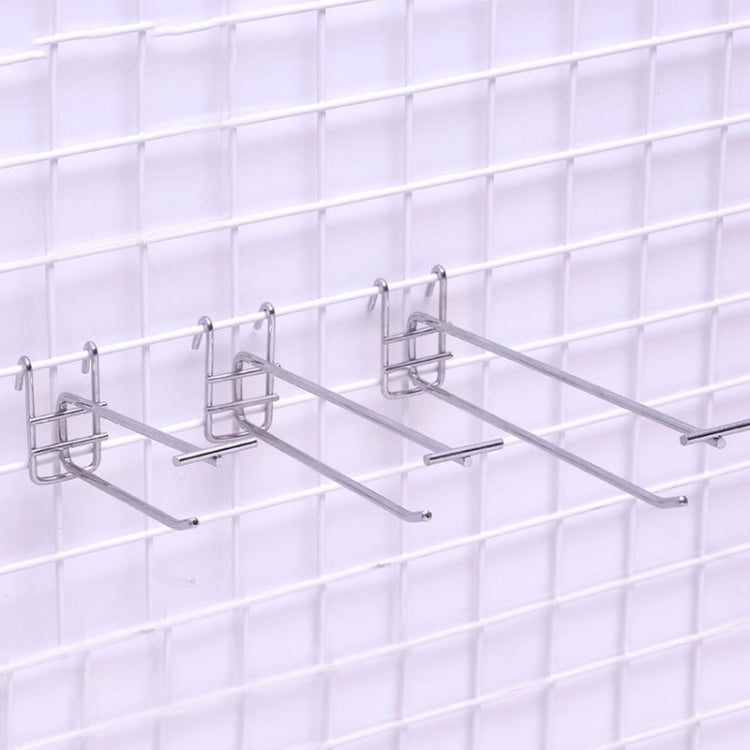 50 PCS 5.8mm Supermarket Iron Grid Shelf Double Hook, Length: 30cm