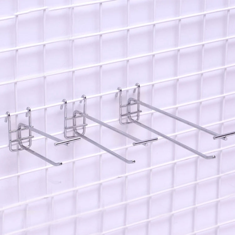 50 PCS 5.8mm Supermarket Iron Grid Shelf Double Hook, Length: 35cm