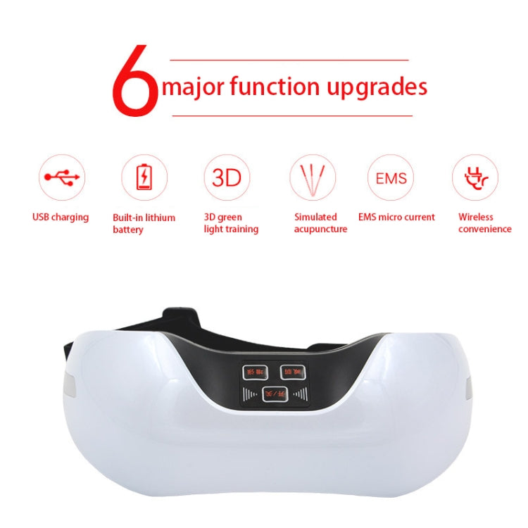 Ifan-918 3D Green Light Training Simulated Acupuncture Eye Massager, Support USB Charging