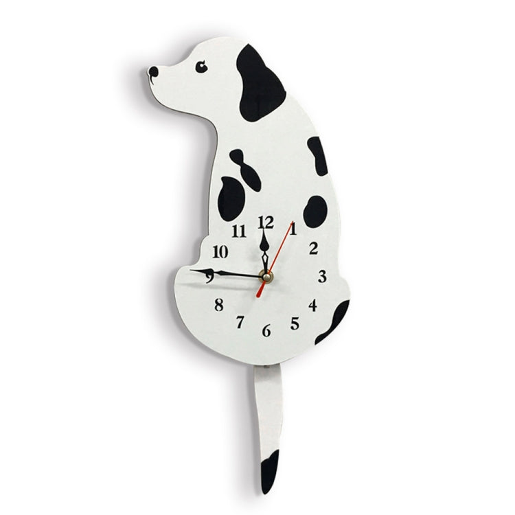 Home Office Bedroom Decoration Battery Operated Dog Shaped Wall Clock with Swinging Tails, Size : 42 x 18cm