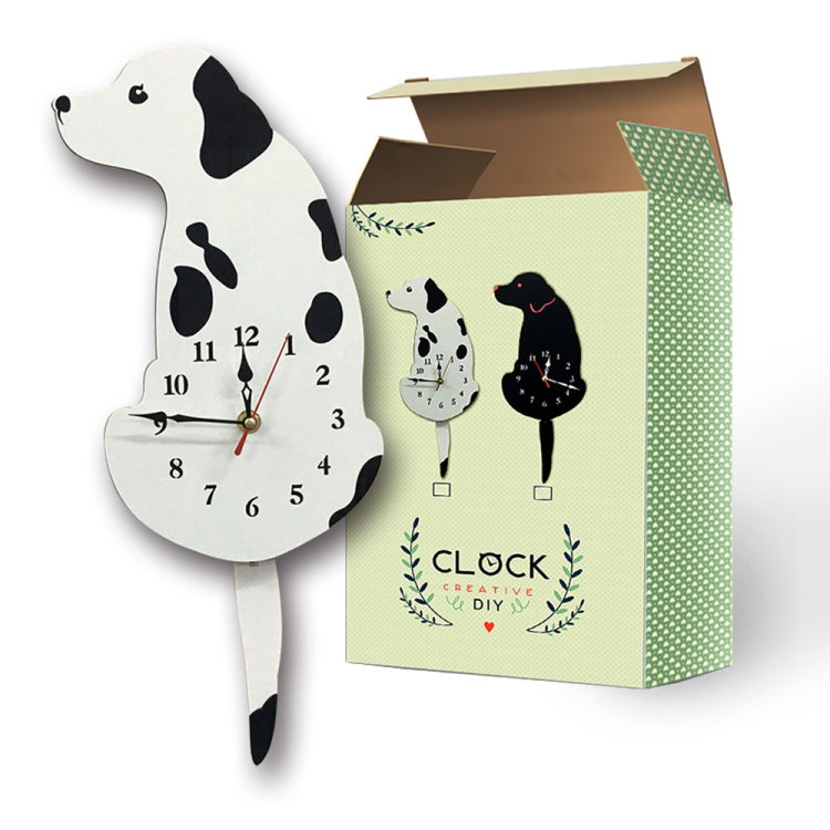 Home Office Bedroom Decoration Battery Operated Dog Shaped Wall Clock with Swinging Tails, Size : 42 x 18cm
