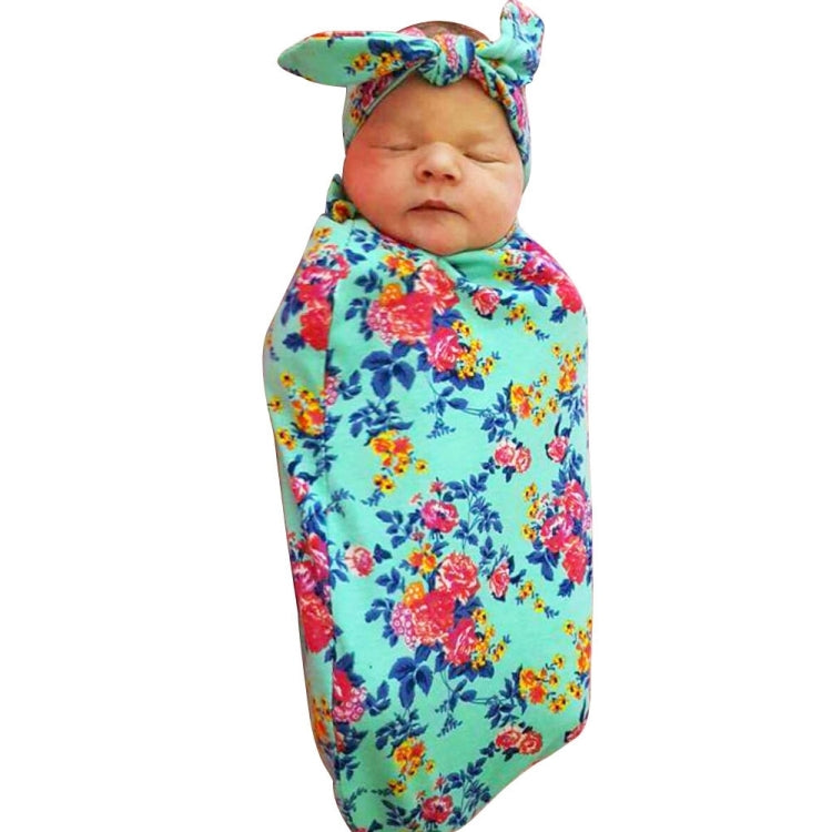Baby Supplies Rabbit Ears Wrapped Blanket Baby Photo Props Wrapped Towel Set (White)