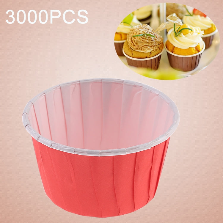 50pcs / Pack Round Lamination Cake Cup Muffin Cases Chocolate Cupcake Liner Baking Cup, Size: 5 x 3.8  x 3cm