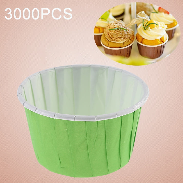 3000 PCS Round Lamination Cake Cup Muffin Cases Chocolate Cupcake Liner Baking Cup, Size: 5.8 x 4.4  x 3.5cm