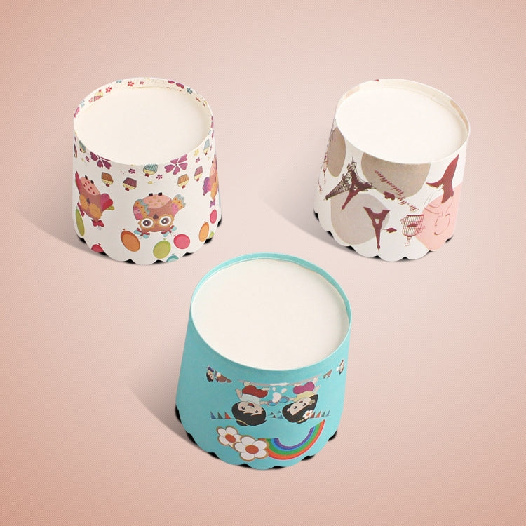 2880 PCS Round Lamination Cake Cup Muffin Cases Chocolate Cupcake Liner Baking Cup, Size: 7 x 6  x 5.5cm, Random Color Delivery