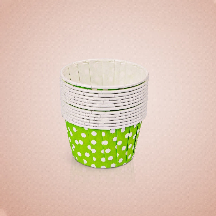 3000 PCS Dot Pattern Round Lamination Cake Cup Muffin Cases Chocolate Cupcake Liner Baking Cup, Size: 5 x 3.8  x 3cm