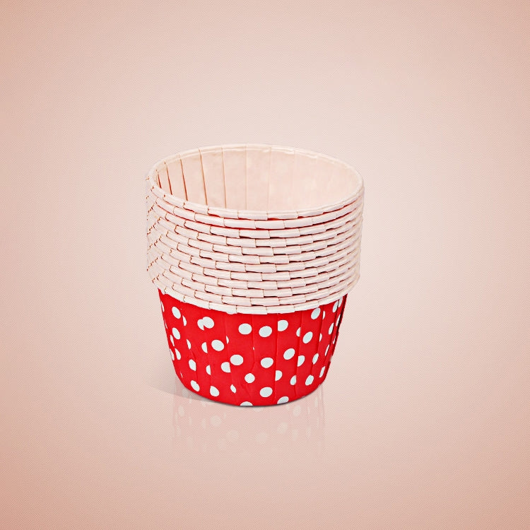3000 PCS Dot Pattern Round Lamination Cake Cup Muffin Cases Chocolate Cupcake Liner Baking Cup, Size: 5 x 3.8  x 3cm