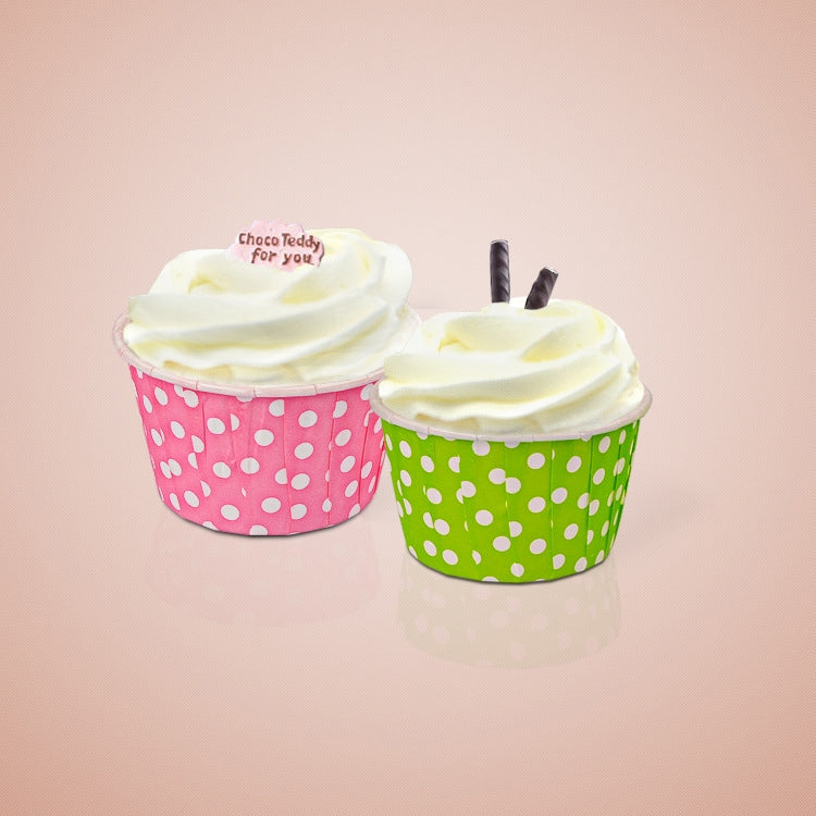 3000 PCS Dot Pattern Round Lamination Cake Cup Muffin Cases Chocolate Cupcake Liner Baking Cup, Size: 5 x 3.8  x 3cm