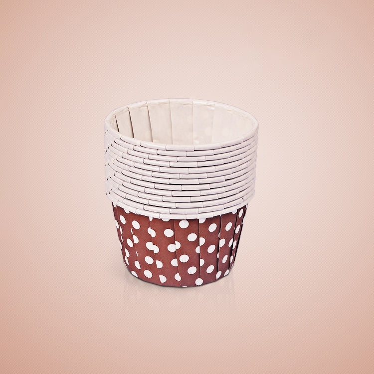 3000 PCS Dot Pattern Round Lamination Cake Cup Muffin Cases Chocolate Cupcake Liner Baking Cup, Size: 6.8 x 5 x 3.9cm