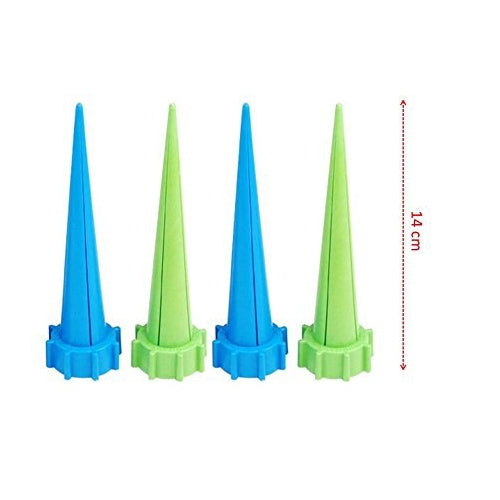 4 PCS Cone Watering Spike Automatic Watering Irrigation Spike Garden Plant Flower Drip Sprinkler, Random Color Delivery