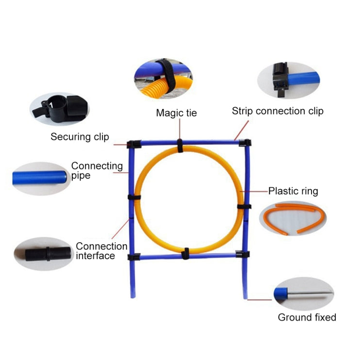 Pet Training Supplies Pet Jump Ring Training Sensitivity Jump Bar Pet Outdoor Sports Equipment, Rod Hight: 100cm